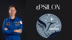 Le badge de la mission Epsilon de l'astronaute Sophie Adenot